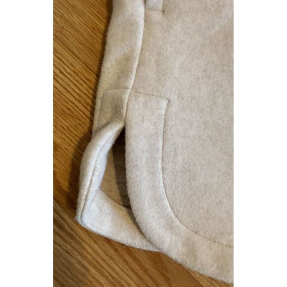 Old Navy Womens Oversized Size Small Cream Oatmeal Shacket With Pockets - Picture 10 of 11